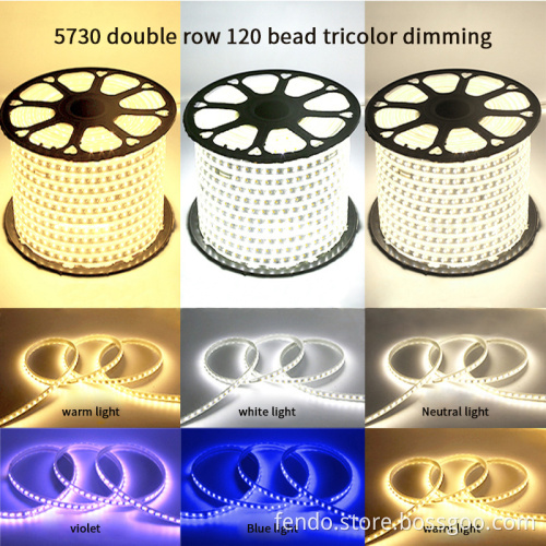 220V RGB 5050 LED Strip - Flexible, Waterproof IP67, APP Control Rope Light